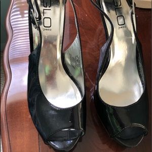J-Lo glitter heels